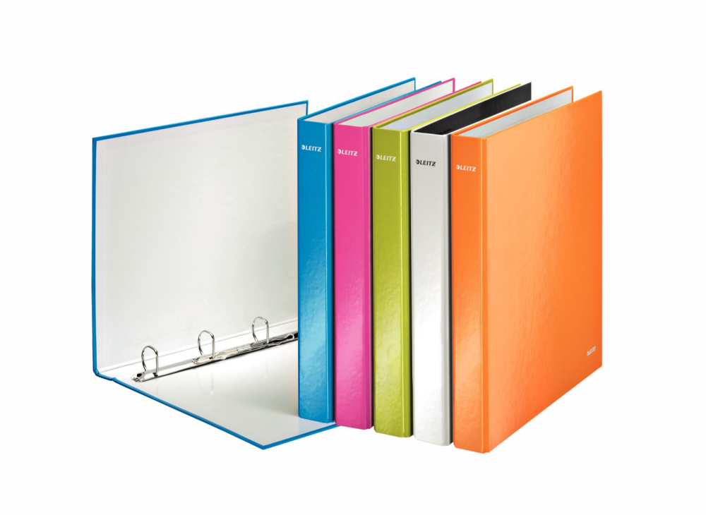 Caiet mecanic a4 4 inele 25mm/40mm albastru metalizat wow leitz [3]