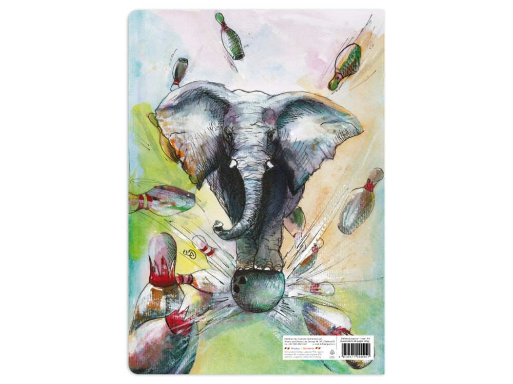 Caiet scoala, Elefantul popicar, A4, 48 file, 80g, Matematică [3]