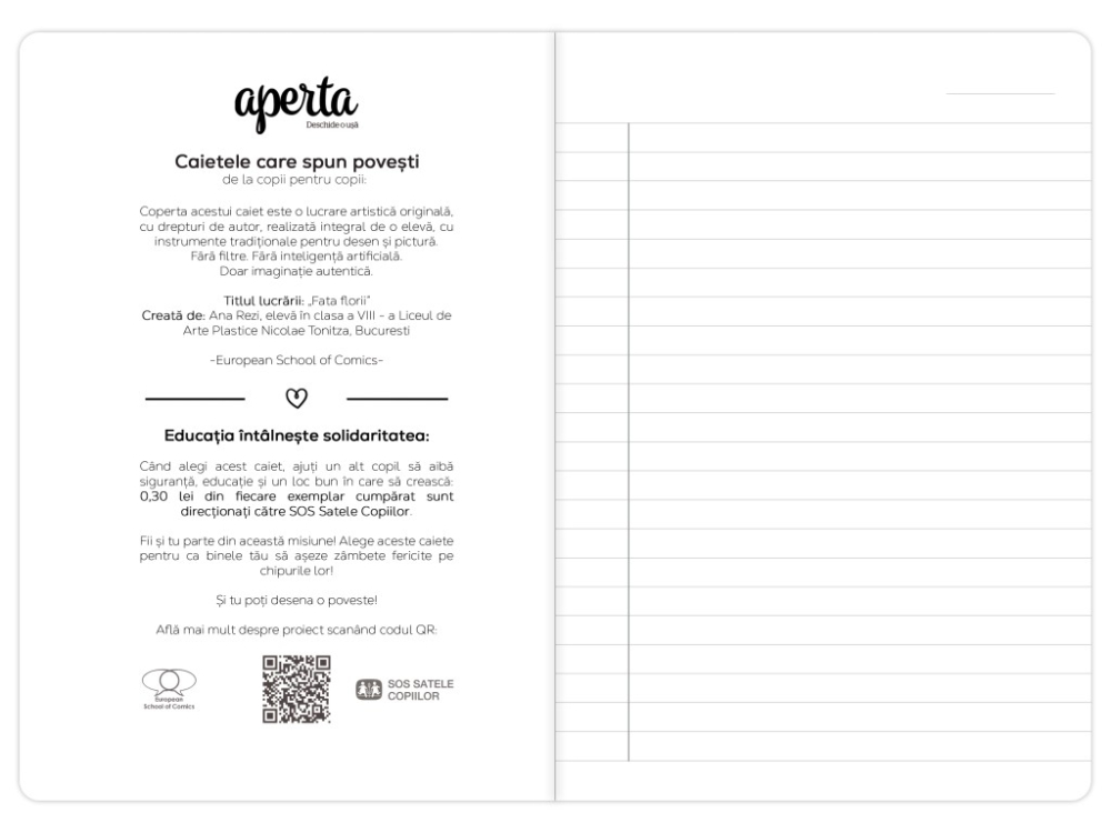 Caiet scoala, Fata florii, A5, 48 file, 80g, Dictando [2]