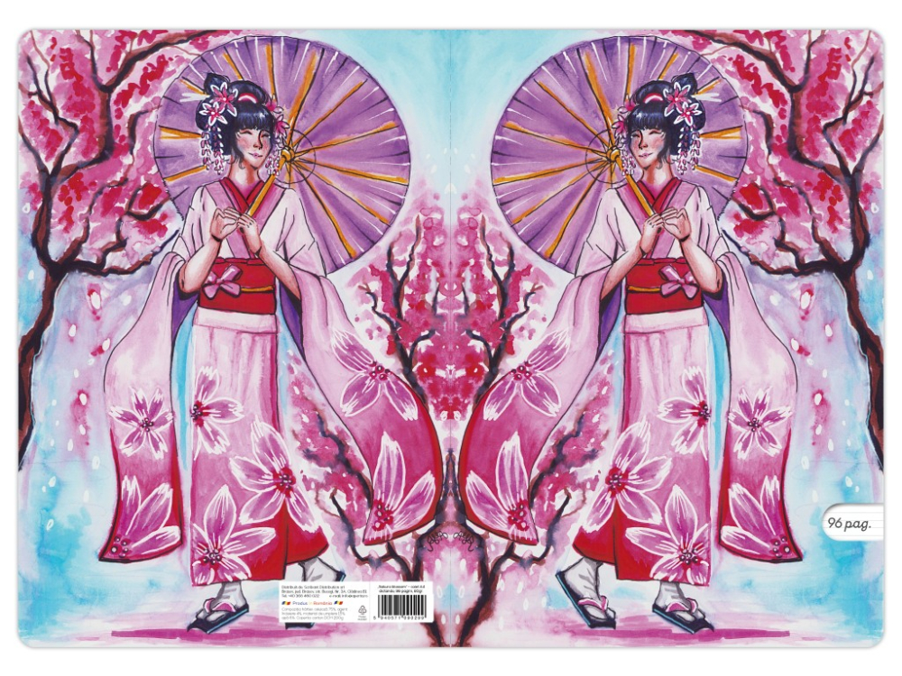 Caiet scoala, Sakura blossom, A4, 48 file, 80g, Dictando [4]