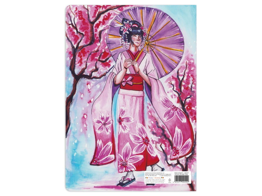 Caiet scoala, Sakura blossom, A4, 48 file, 80g, Dictando [3]