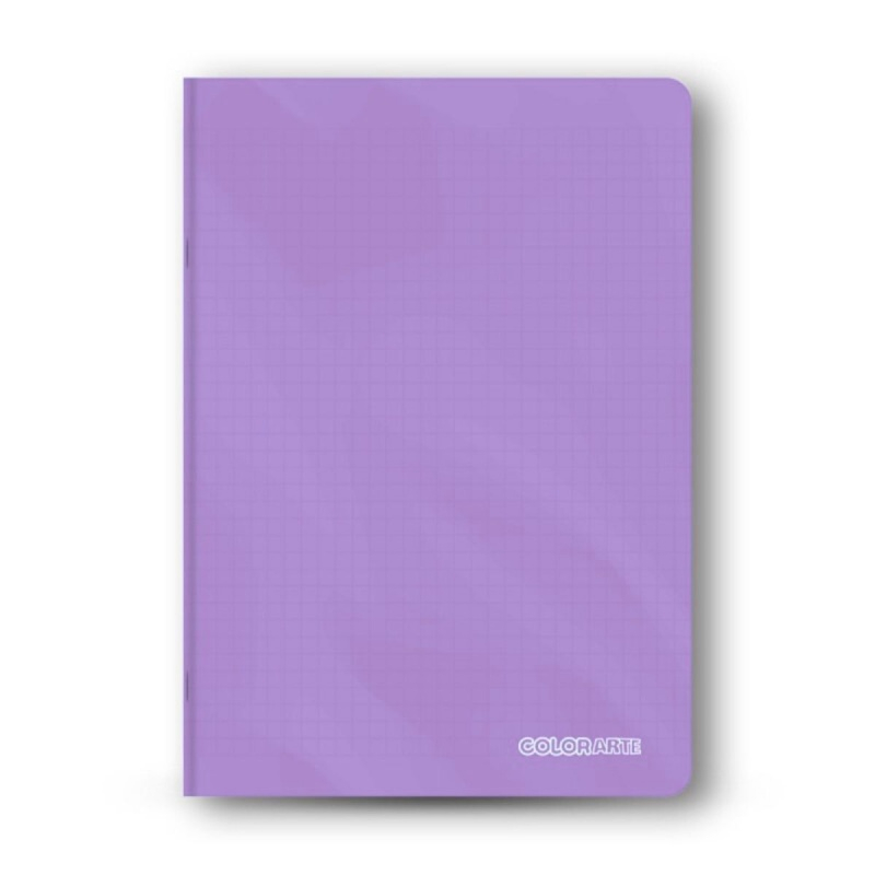 Caiet scolar A5 Colorarte, 48  file, dictando, colturi rotunjite, coperta plastic, culori macarons, 70g/mp [5]
