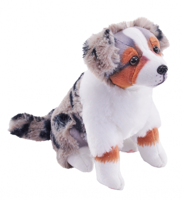 Caine de salvare cu sunet CIOBANESC AUSTRALIAN - Jucarie Plus Wild Republic 14 cm [1]