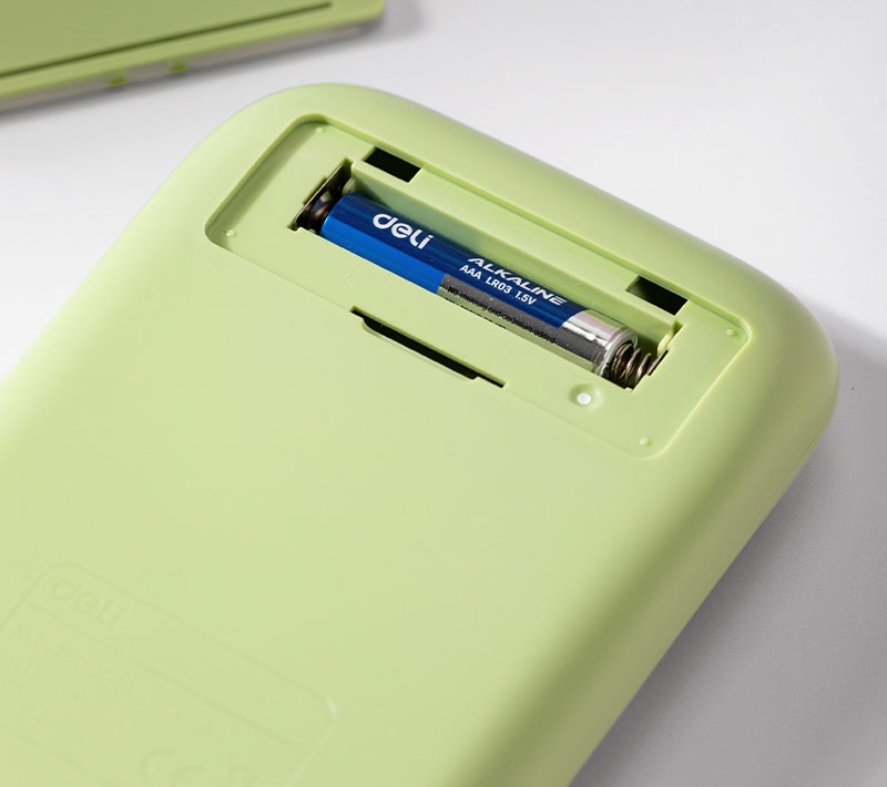 Calculator birou 10dig taste multicolore verde deli [4]