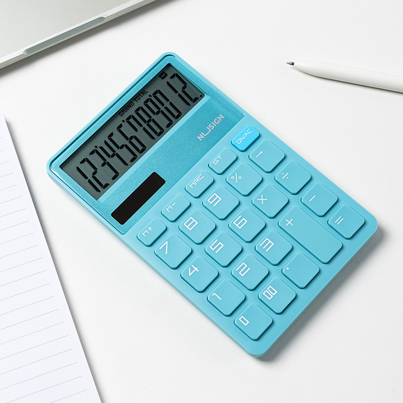 Calculator birou 12 dig bleu nusign deli [2]