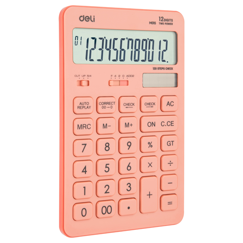 Calculator birou 12dig 1541 roz pastel deli [2]