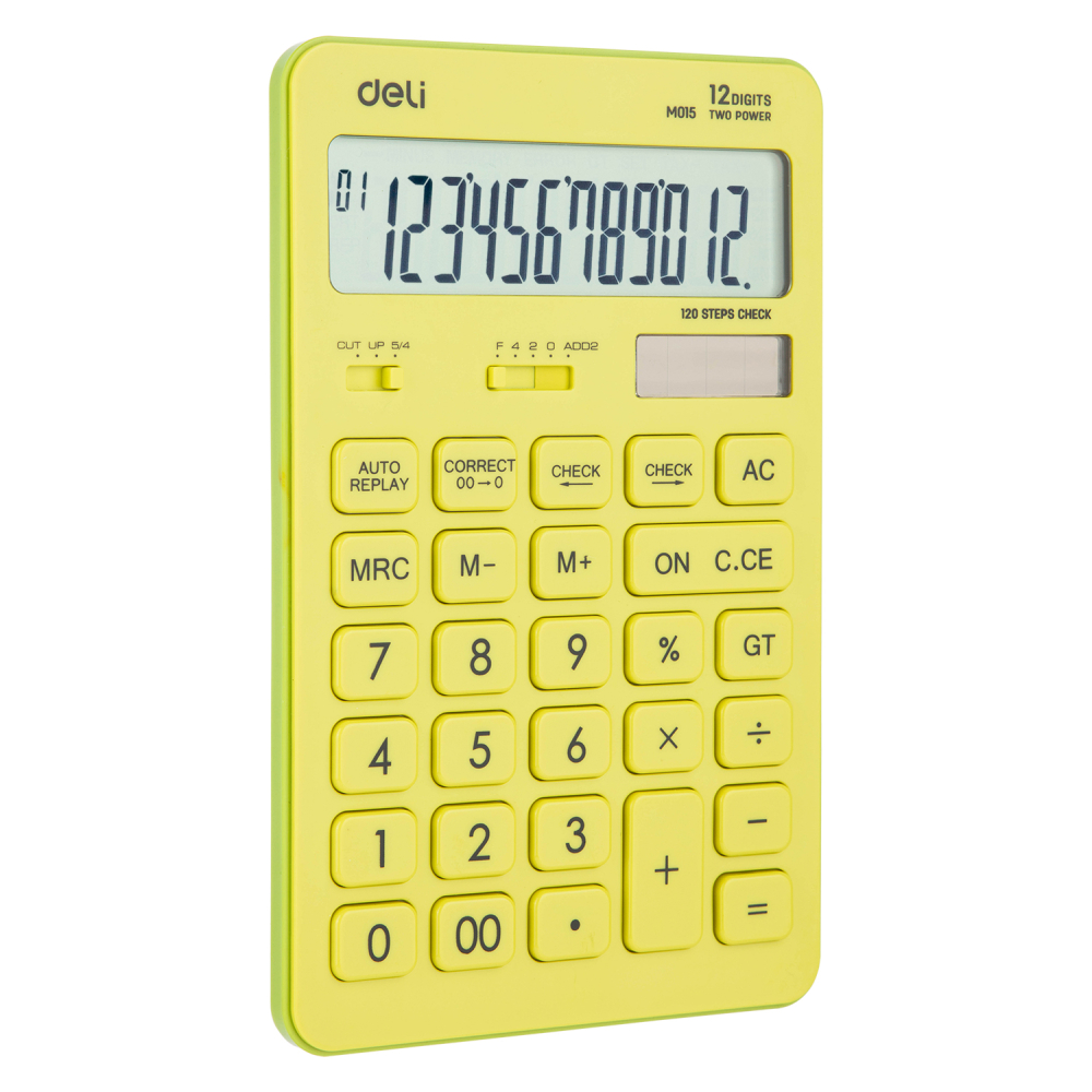 Calculator birou 12dig 1551 vernil pastel deli [2]