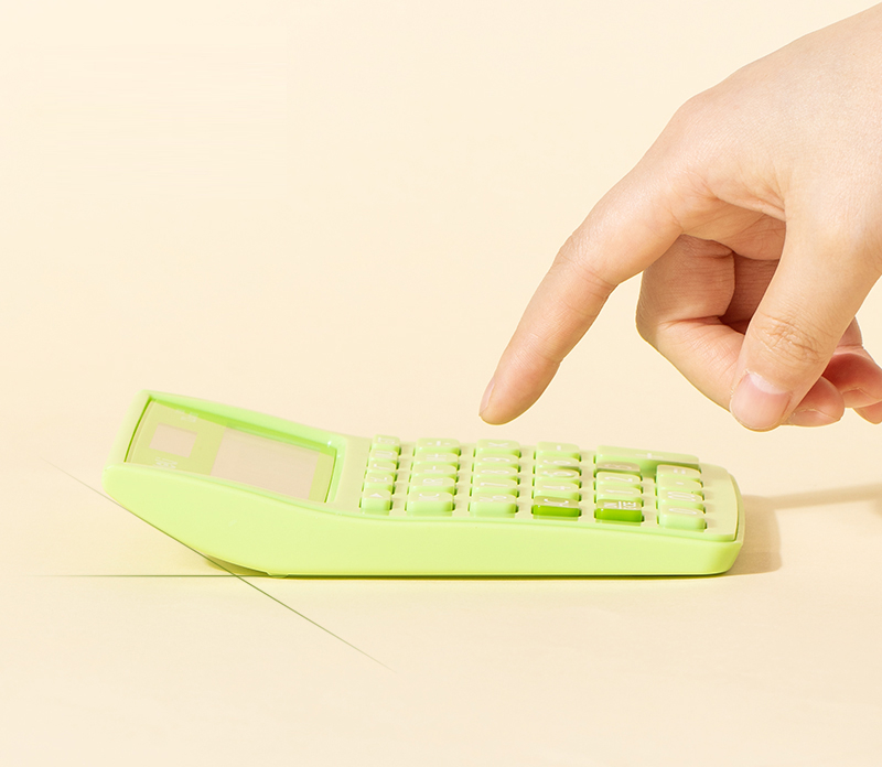 Calculator birou 12dig alb-verde 1238 deli [5]