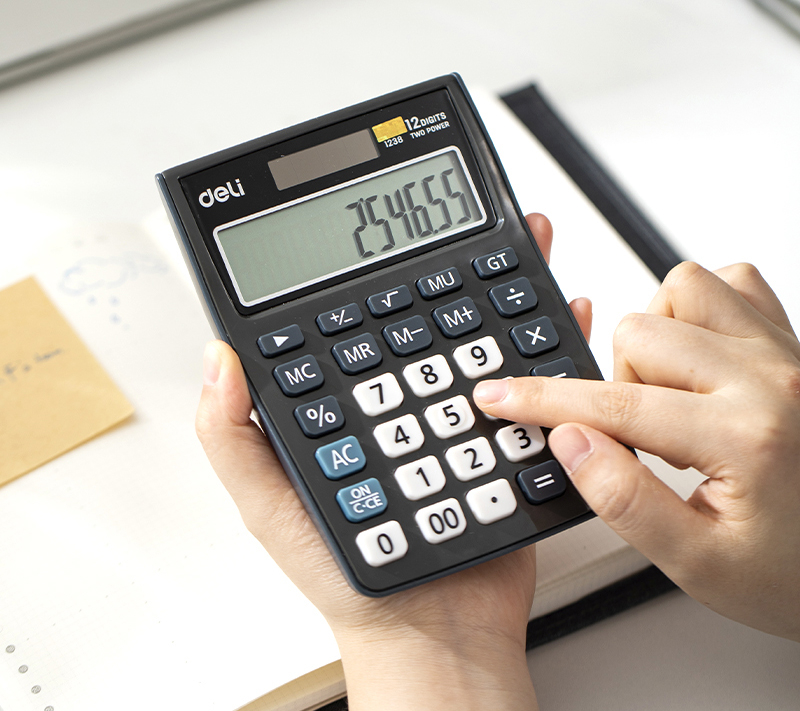 Calculator birou 12dig negru 1238 deli [2]