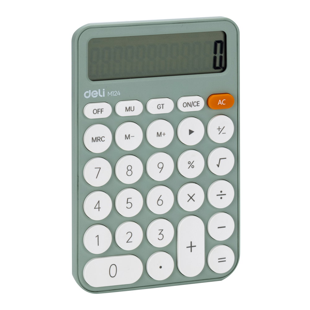 Calculator birou 12dig plastic fashion em124 vernil deli [2]