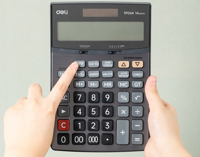 Calculator birou 14dig metal 39264 deli [2]