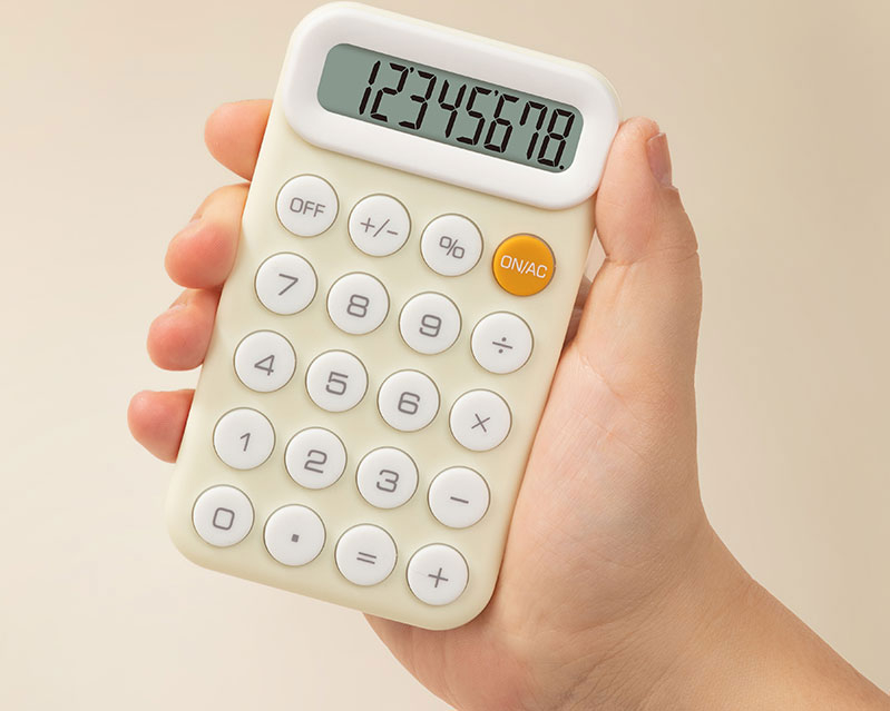 Calculator buzunar 8dig m10 galben deli [5]