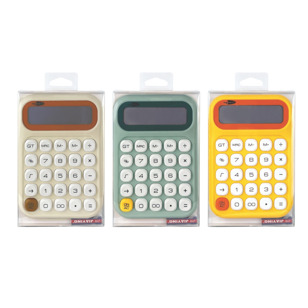 Calculator de birou, 12 Cifre, 11.5 x 16.8 cm, 3 culori disponibile (blister), copii varsta 3 ani+,6 ani+,8 ani+ [1]