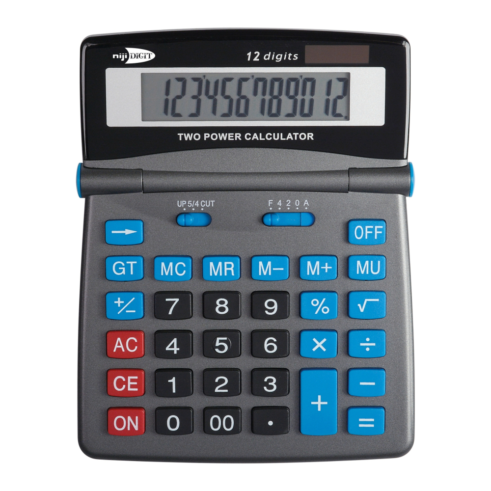 Calculator de birou, 12 Cifre, 12.5 x 16 cm, Niji Digit (blister), copii varsta 6 ani+,8 ani+ [1]