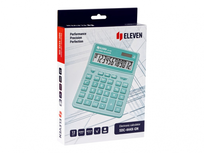 Calculator de birou 12 digiti, 204 x 155 x 33 mm, Eleven SDC-444XR [6]