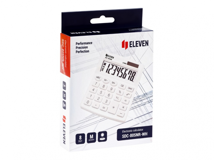 Calculator de birou 8 digiti , 120 x 105 x 21 mm, Eleven SDC-805 [6]