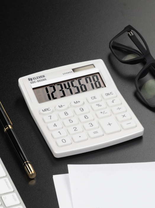 Calculator de birou 8 digiti , 120 x 105 x 21 mm, Eleven SDC-805 [5]