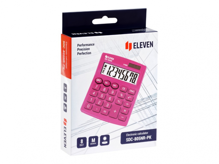 Calculator de birou 8 digiti , 120 x 105 x 21 mm, Eleven SDC-805 [6]