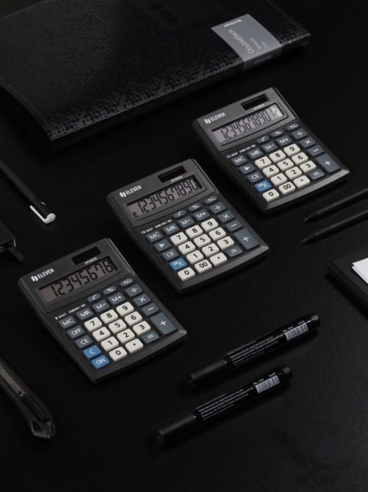Calculator de birou 8 digiti, 137 x 102 x 31 mm, Eleven CMB801-BK [5]