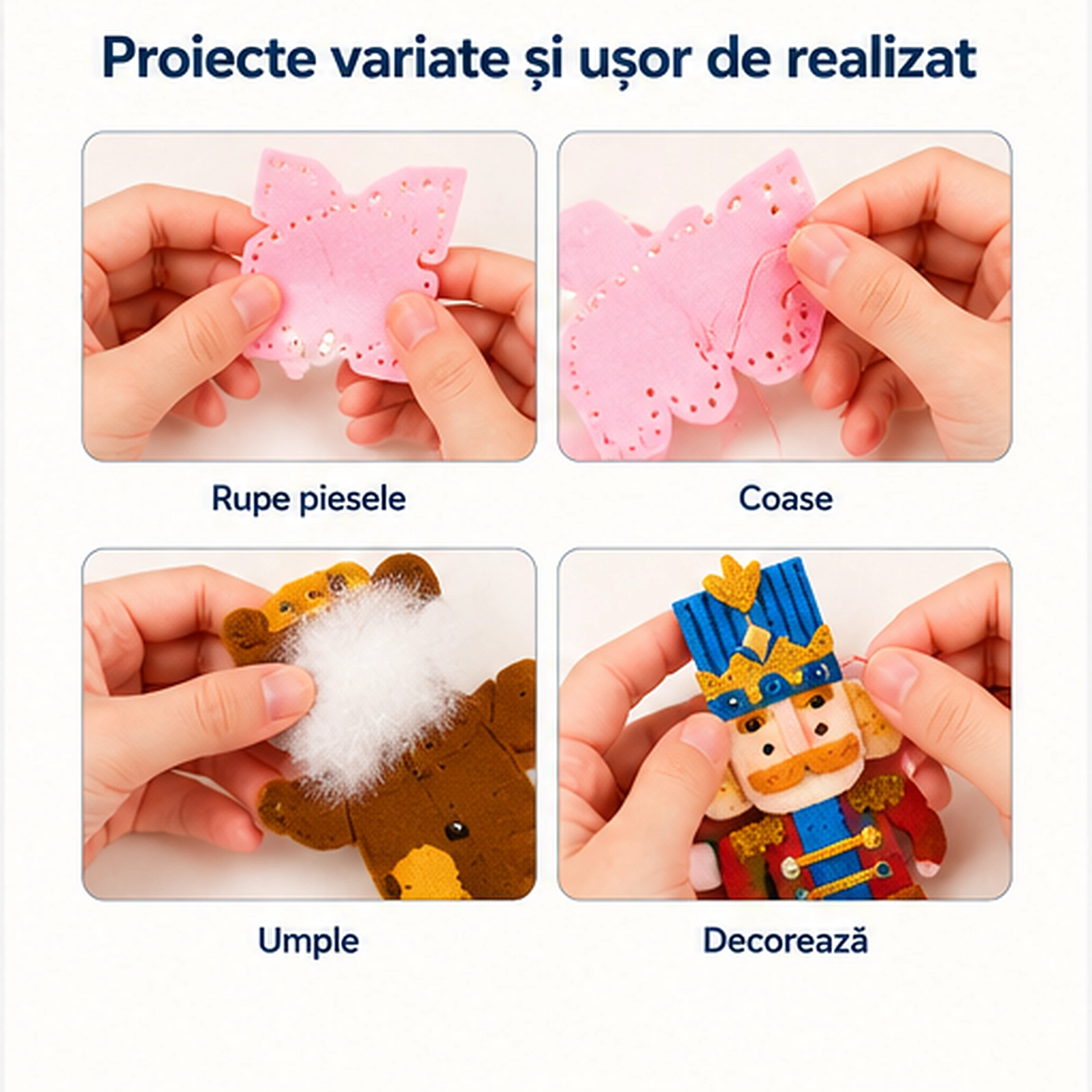 Calendar Advent creativ Mideer Spargatorul de Nuci, 24 activitati si teatru de papusi, 8+ ani [6]