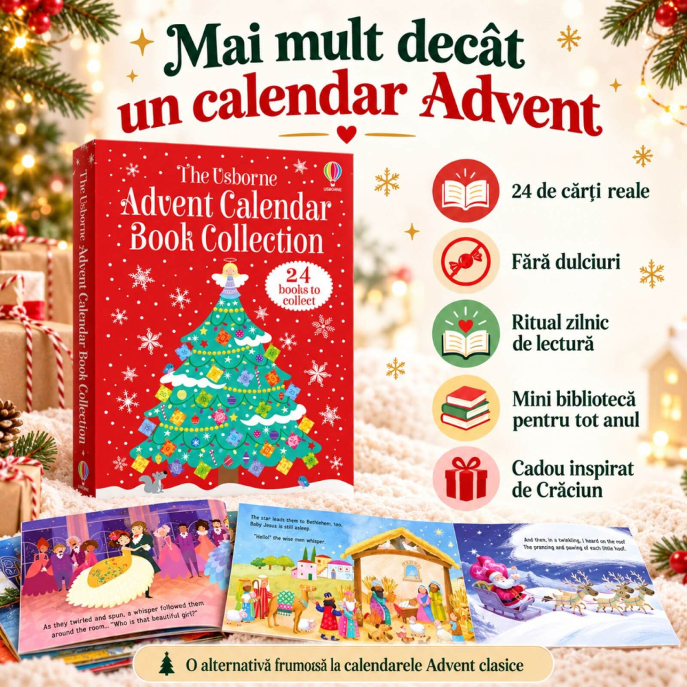 Calendar Advent Usborne 2026, 24 Carti pentru Copii [3]
