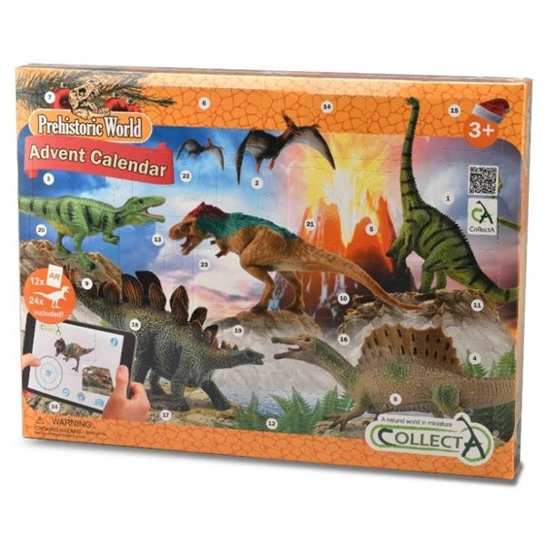 Calendar de Craciun Collecta cu figurine pictate manual Viata Preistorica [1]