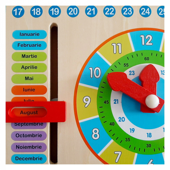 Calendar educativ din lemn, limba romana, 3-9 ani [2]