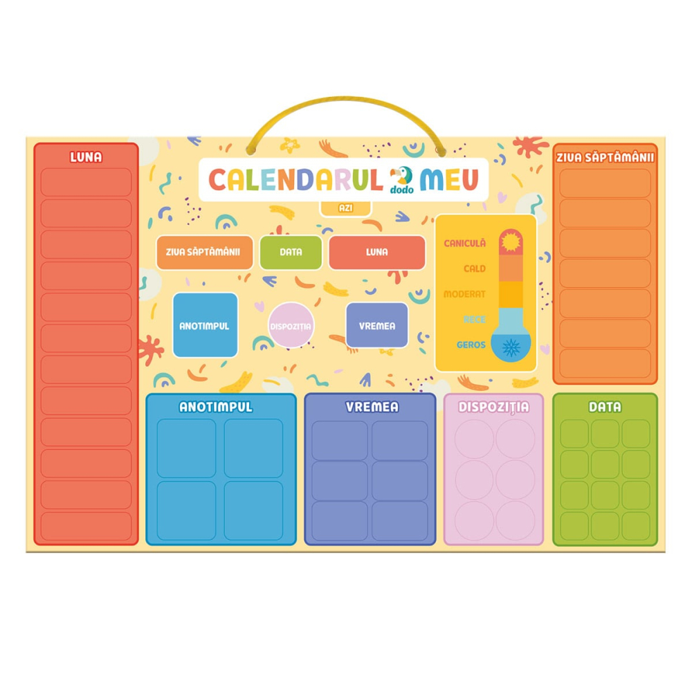 Calendar educativ magnetic in limba romana, copii varsta 3-10 ani [4]