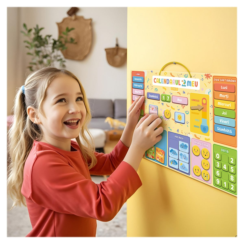 Calendar educativ magnetic in limba romana, copii varsta 3-10 ani [2]