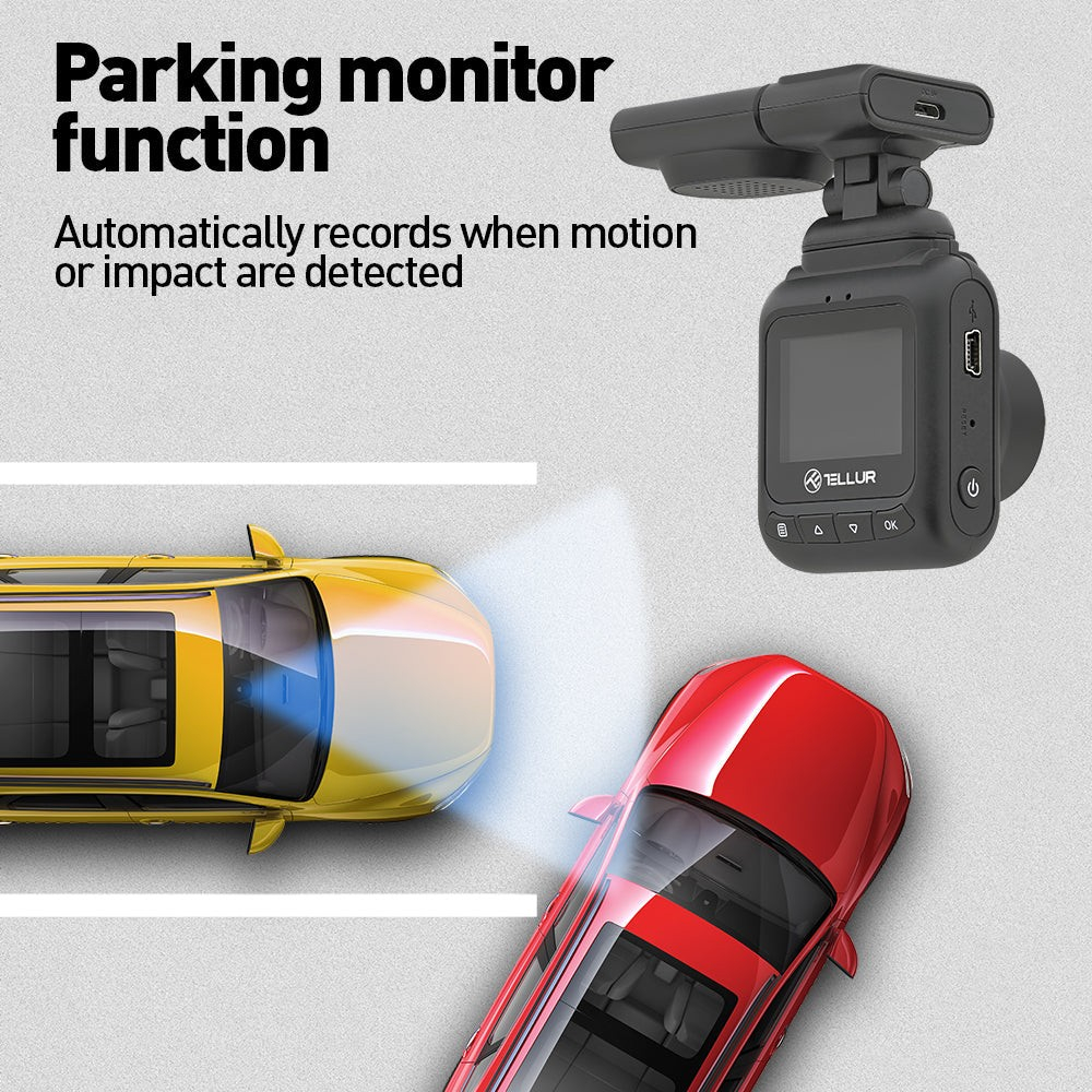 Cameră auto Tellur Dash Patrol DC2, FullHD 1080P, GPS, Black [7]