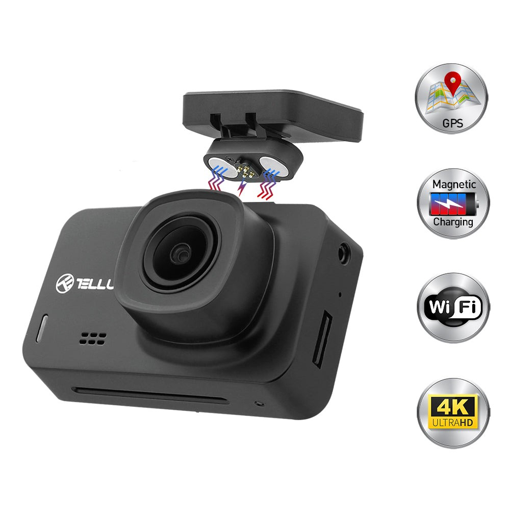 Cameră auto Tellur Dash Patrol DC3, 4K, GPS, WiFi, Black [8]