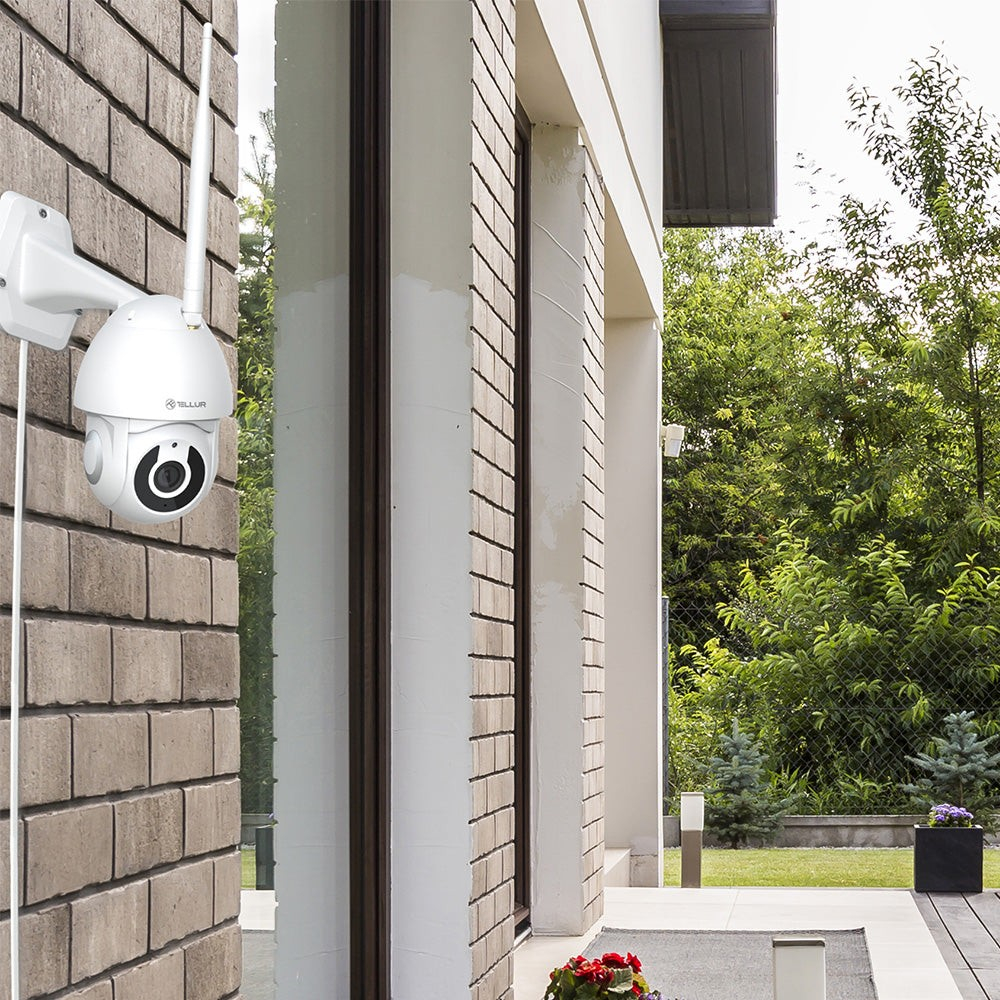 Cameră exterior WiFi Tellur Smart, 3MP, UltraHD, Autotracking, PTZ, Alb [6]