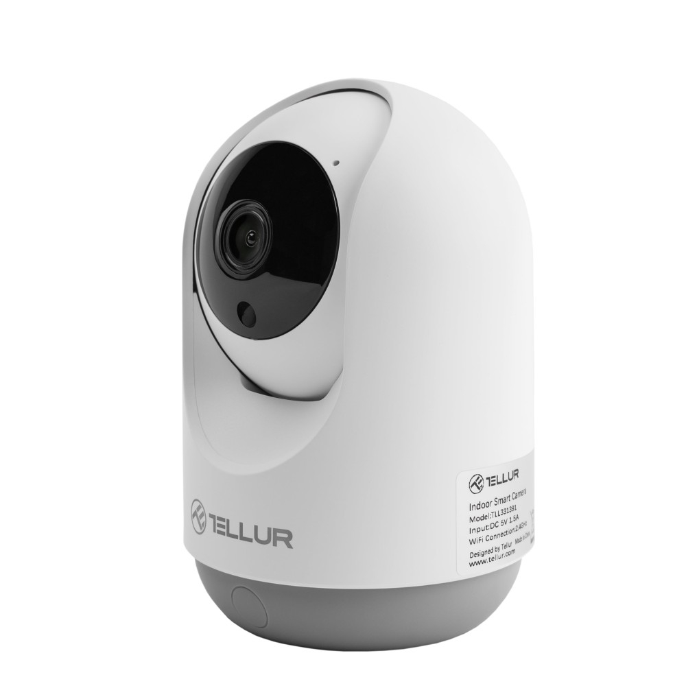 Cameră Interior WiFi Tellur Smart, 3MP, UltraHD, Autotracking, PTZ, Alb [2]