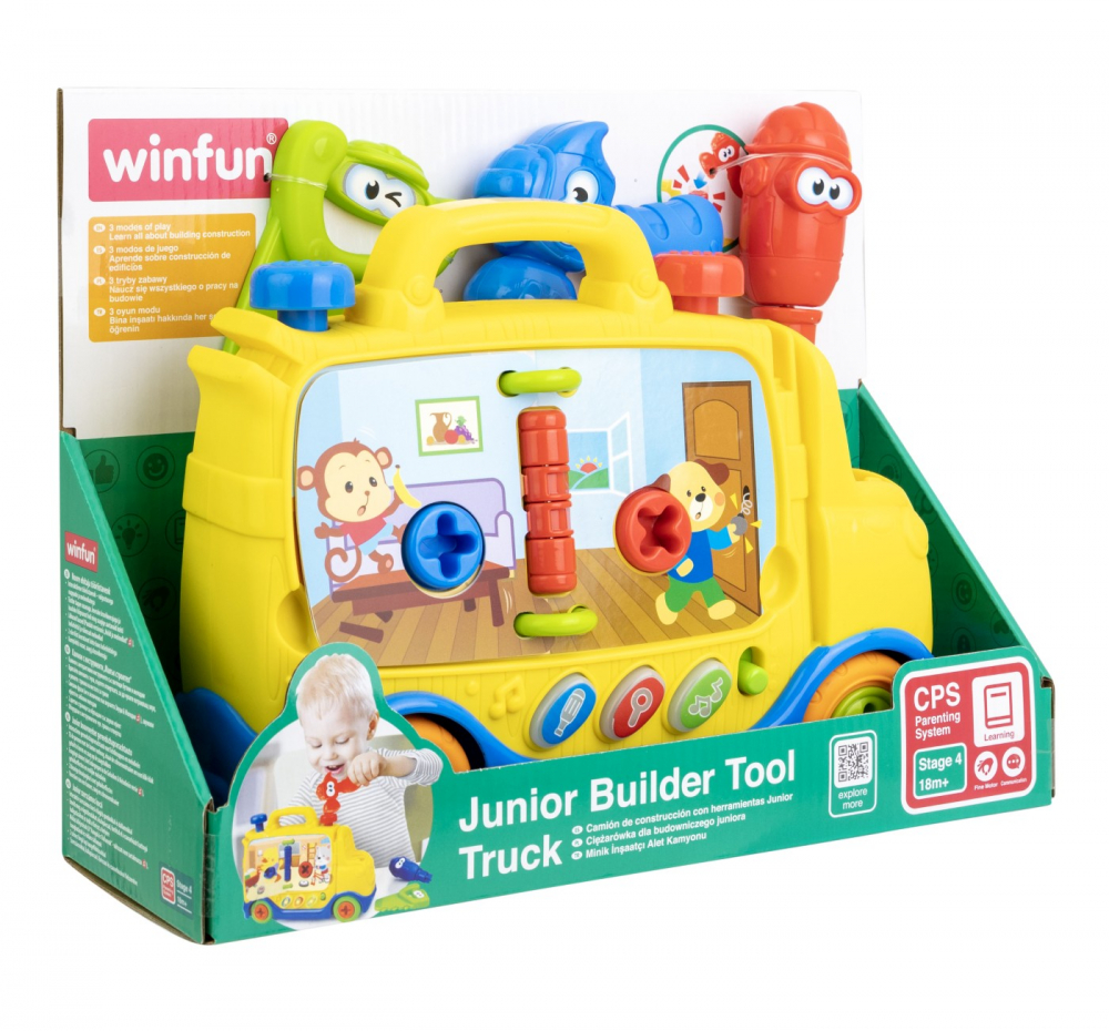 Camion cu unelte pentru bebelusi, winfun, varsta de la 2 ani la 4 ani [6]