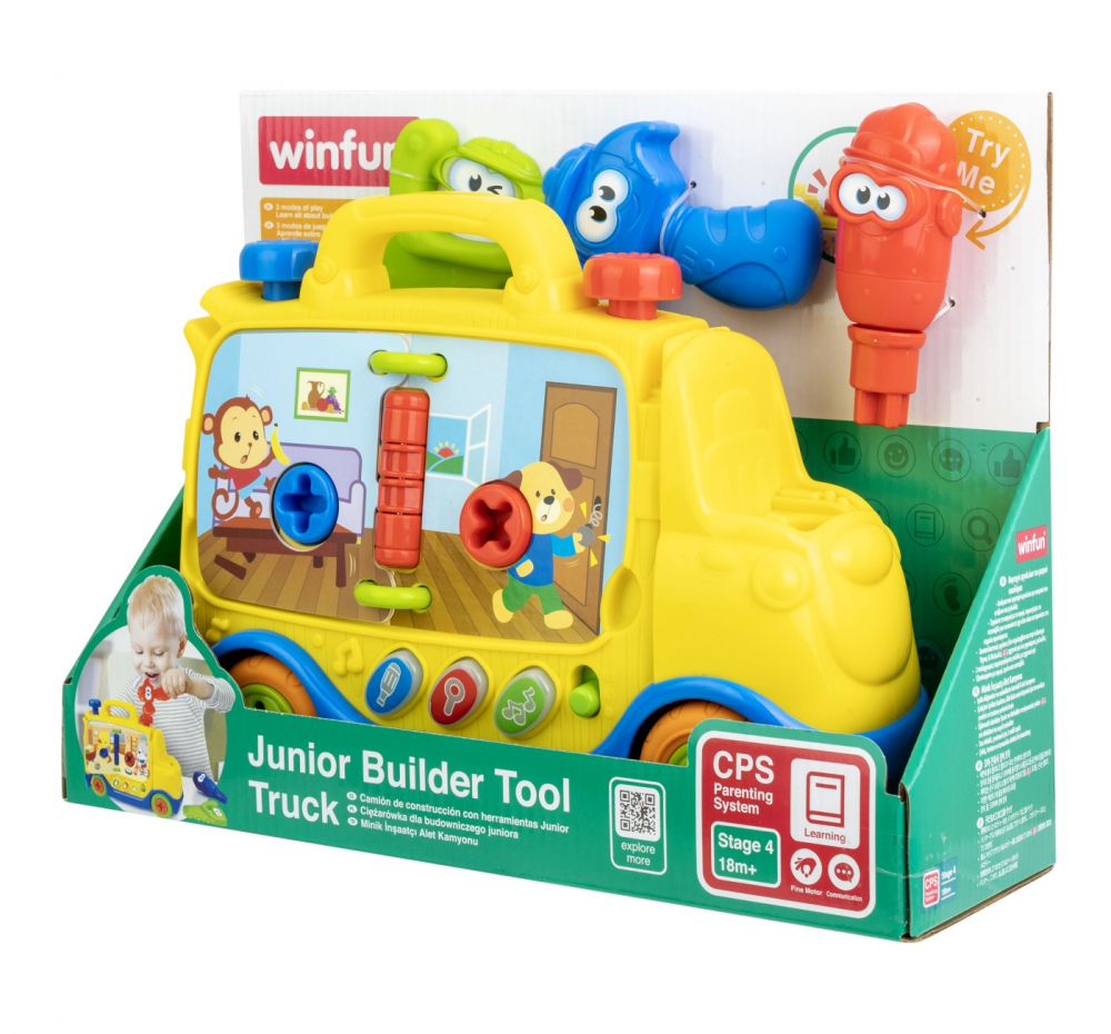 Camion cu unelte pentru bebelusi, winfun, varsta de la 2 ani la 4 ani [5]