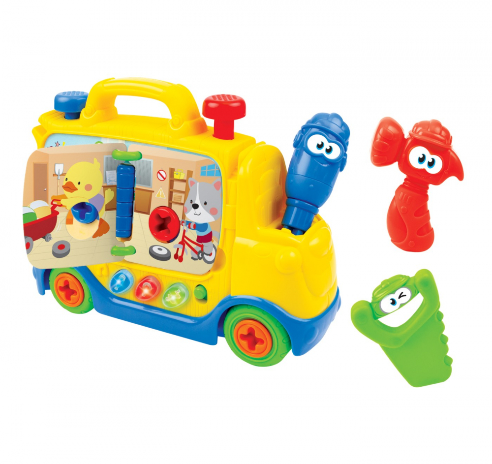 Camion cu unelte pentru bebelusi, winfun, varsta de la 2 ani la 4 ani [12]