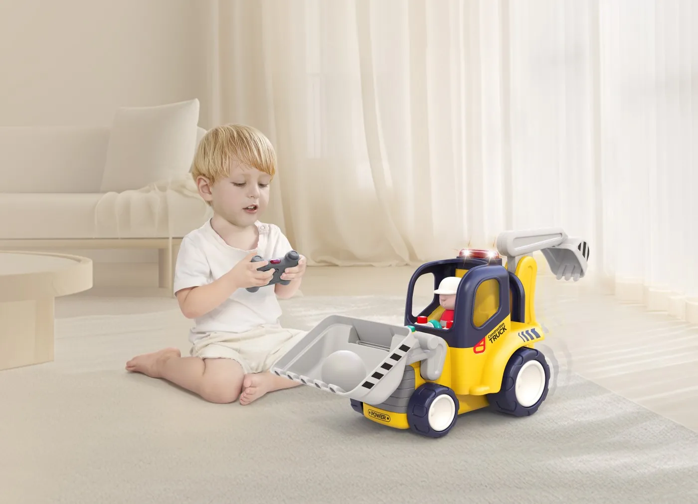 Camion de constructie cu telecomanda, copii varsta 2 ani pana la 4 ani [4]