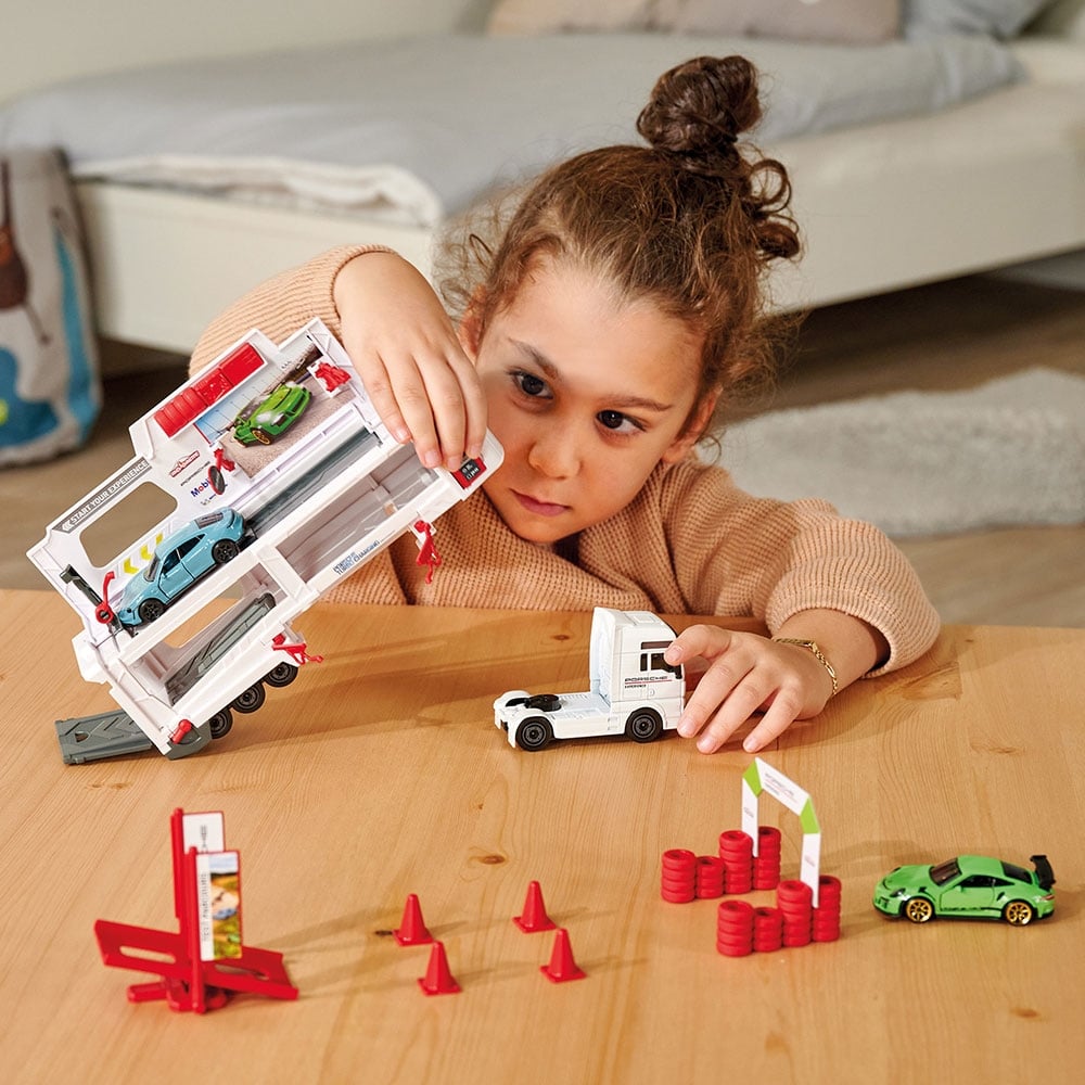 Camion Majorette MAN Tgx Porsche Experience cu 2 masinute [7]