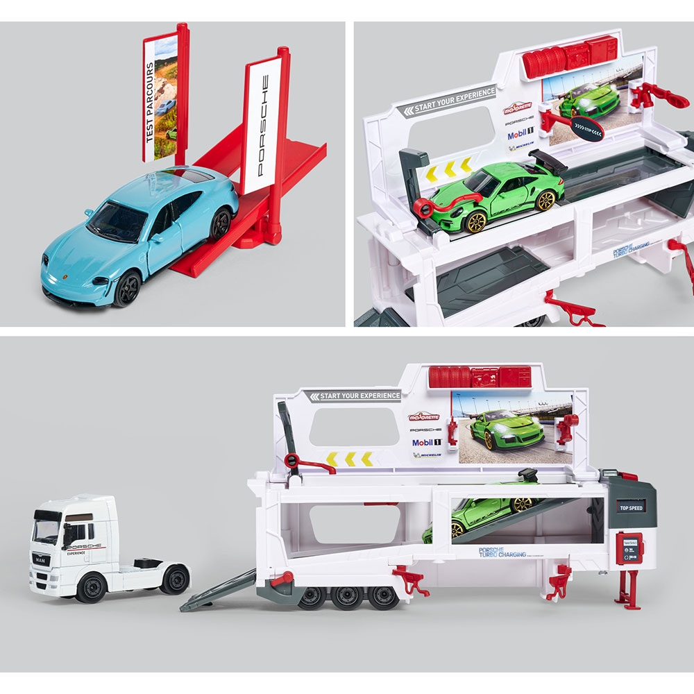 Camion Majorette MAN Tgx Porsche Experience cu 2 masinute [4]