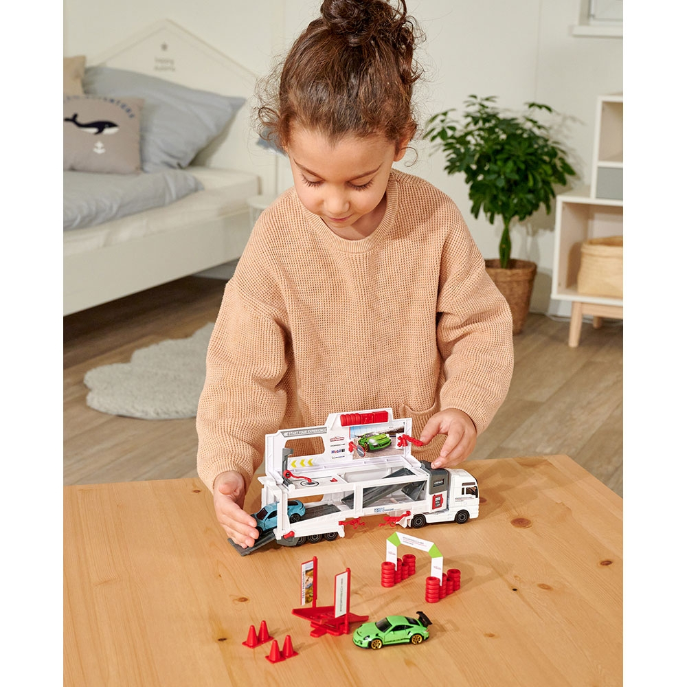 Camion Majorette MAN Tgx Porsche Experience cu 2 masinute [8]