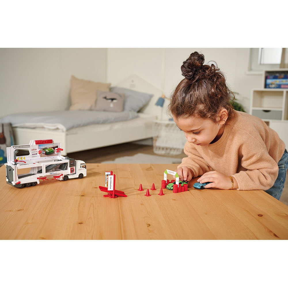Camion Majorette MAN Tgx Porsche Experience cu 2 masinute [9]