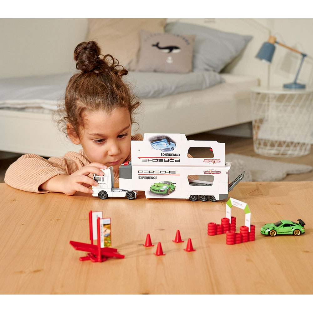 Camion Majorette MAN Tgx Porsche Experience cu 2 masinute [5]