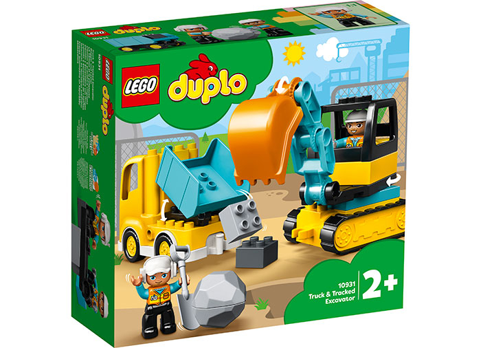 LEGO Duplo: Camion si excavator pe senile 10931, 2 ani+, 20 piese, varsta de la 2 ani la 5 ani [4]