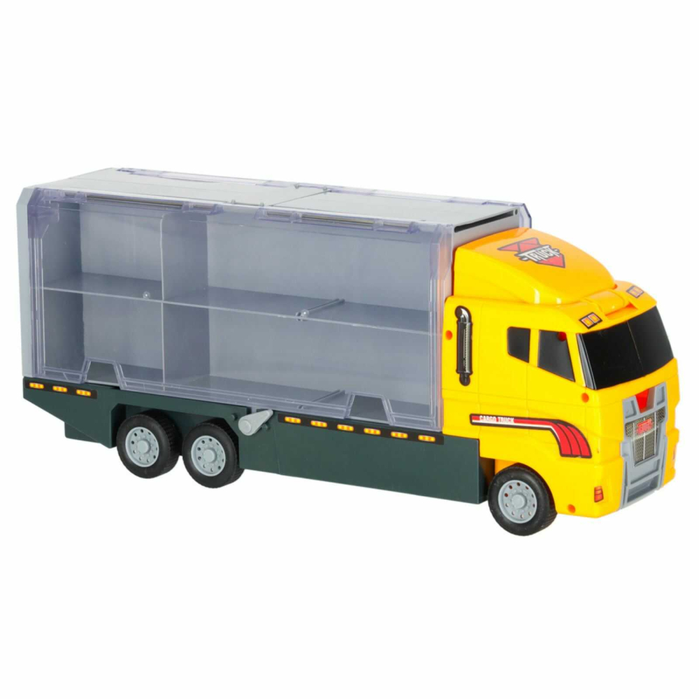 Camion TIR transport masini constructii metalice cu lansator | Jucarie copii [14]