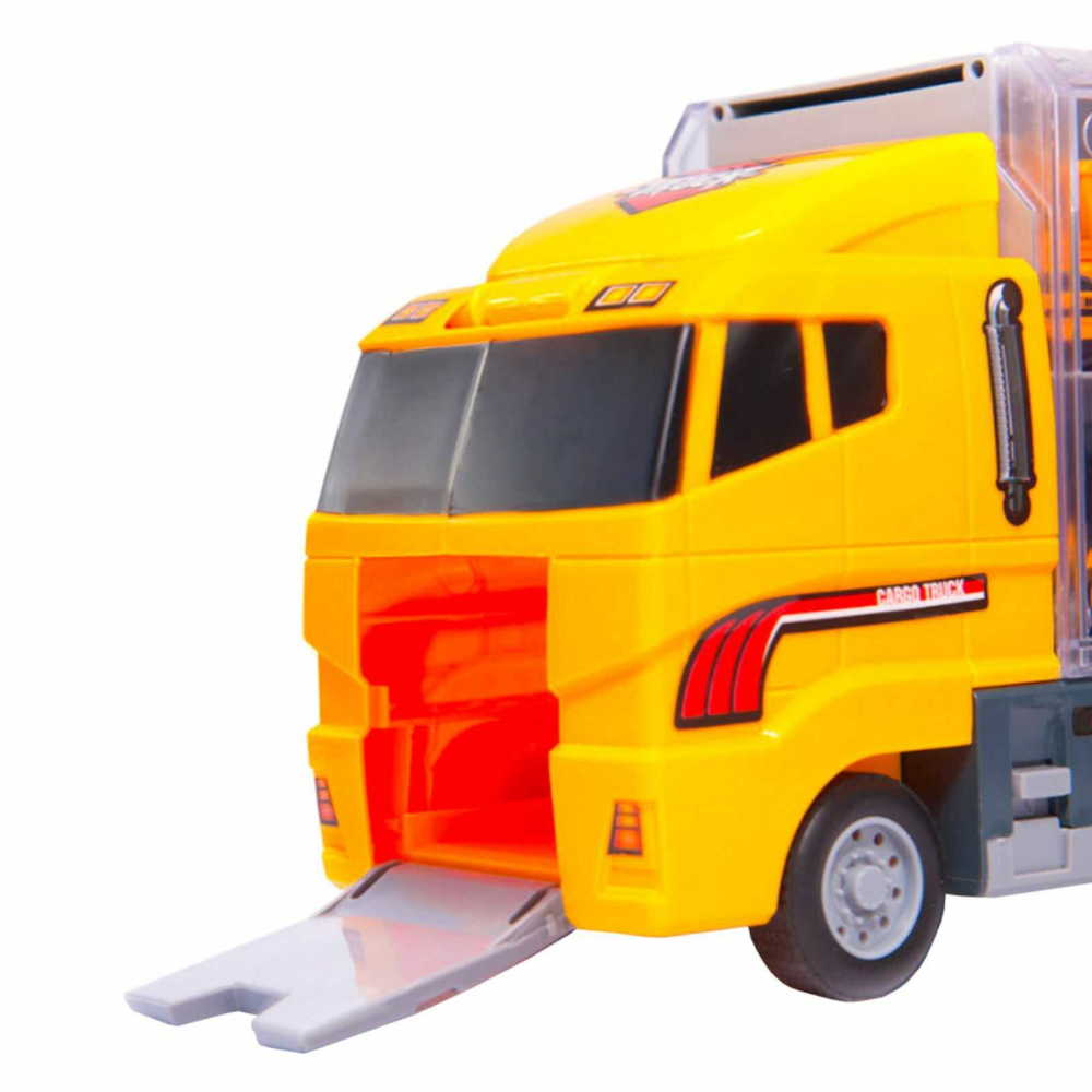 Camion TIR transport masini constructii metalice cu lansator | Jucarie copii [15]