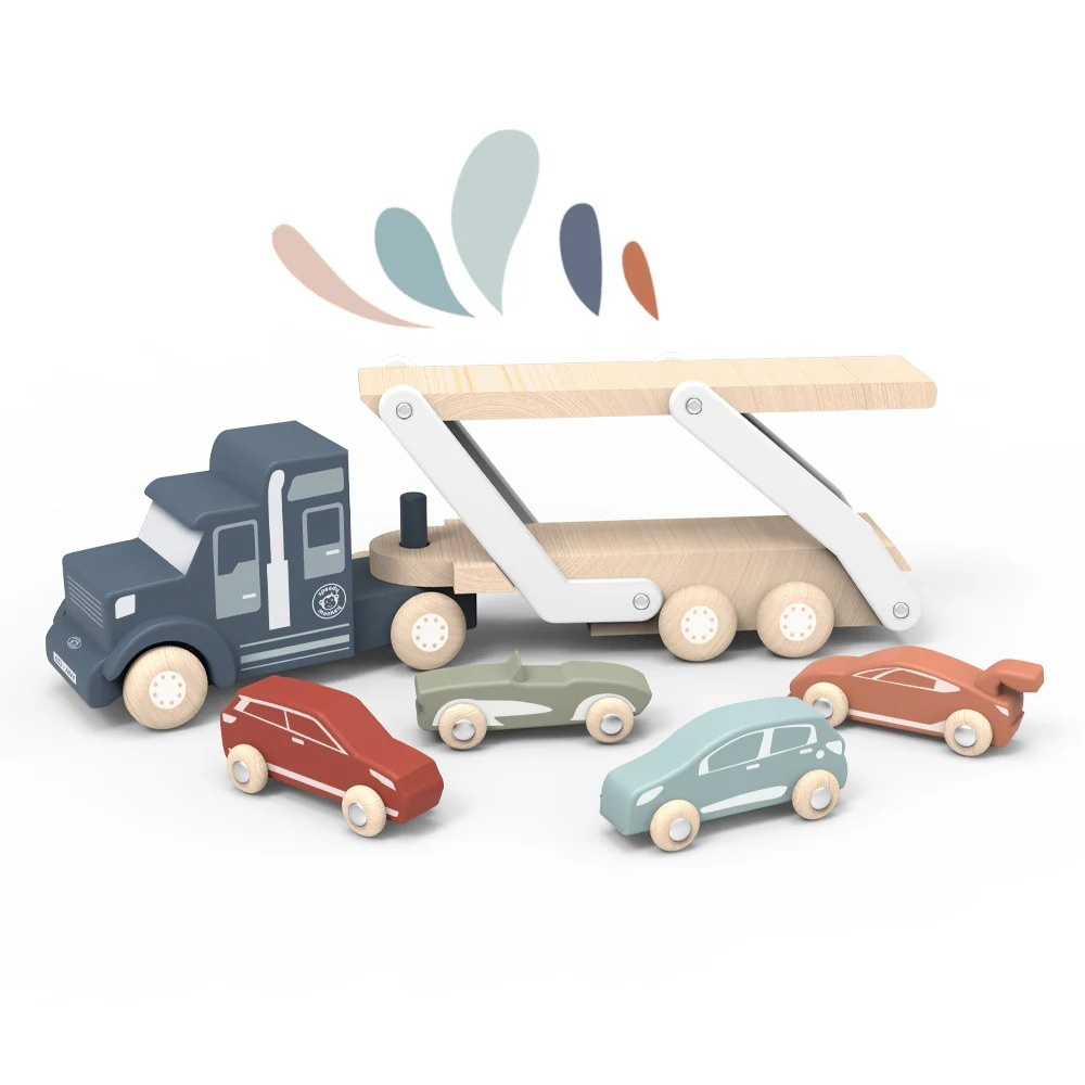 Camion transportor cu masinute, Speedy Monkey pentru Baiat varsta 1 - 3, 3 - 6 [2]