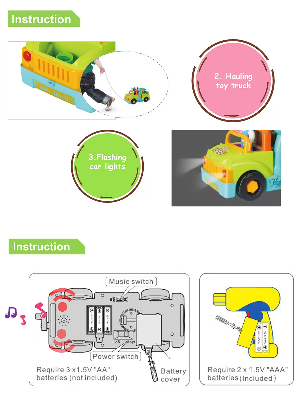 Camionul plin cu scule al micului mecanic cu lumini si sunete [5]