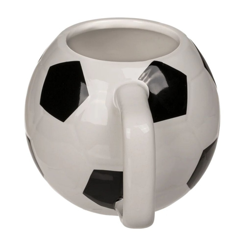 Cana ceramica, forma minge fotbal, 12x9cm, 500 ml, Out of the blue 78/8333 / 37394 [2]