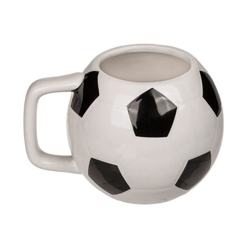 Cana ceramica, forma minge fotbal, 12x9cm, 500 ml, Out of the blue 78/8333 / 37394 [3]