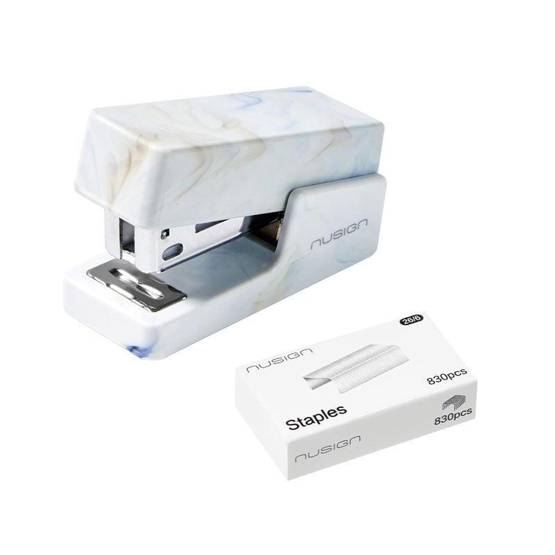 Capsator 12 coli 24/6 mini alb marmorat nusign deli [2]